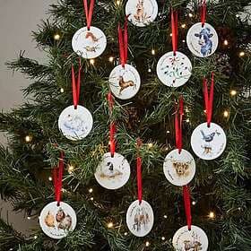 Wrendale Designs 12 Days of Christmas Decorations 7cm