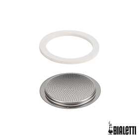 Bialetti Gasket and Coffee Filter for Moka Express and Moka Induction 3 and 4 cu