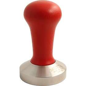 Motta tamper 58 mm med trähandtag. röd