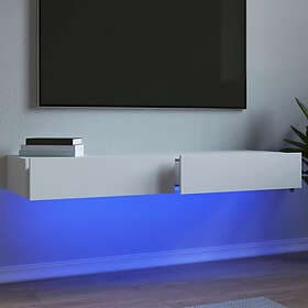 vidaXL TV Standar med LED-belysning 2 st vit 60x35x15.5 cm 842887