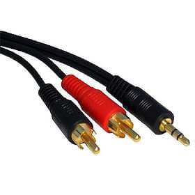 Cables Direct Gold 3.5mm - 2RCA 0.5m