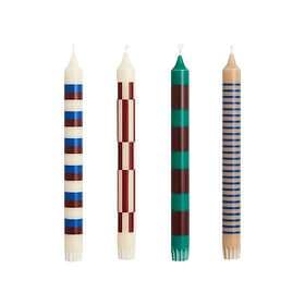 Hay Pattern Candles 4pcs