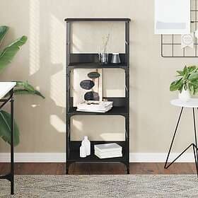 vidaXL Bokhylla Black 50x33x117.5 cm Engineered Wood 835269