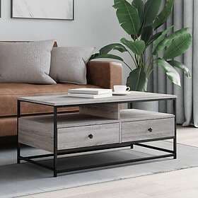 vidaXL Soffbord grå sonoma 100x51x45 cm konstruerat trä 835287