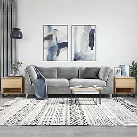 vidaXL Sidobord 2 st sonoma-ek 50x46x50 cm konstruerat trä 830931