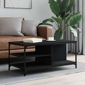 vidaXL Soffbord svart 100x50x45 cm konstruerat trä 835304