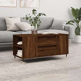 vidaXL Soffbord brun ek 102x44.5x50 cm konstruerat trä 830995