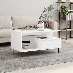 vidaXL Soffbord vit 90x49x45 cm konstruerat trä 831020