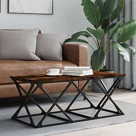 vidaXL Console Table Smoked Oak 100x49x40cm Engineered Wood 835361