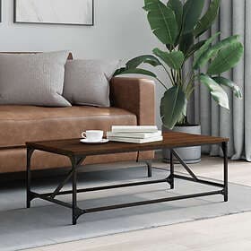 vidaXL Soffbord brun ek 100x50x35 cm konstruerat trä 835333