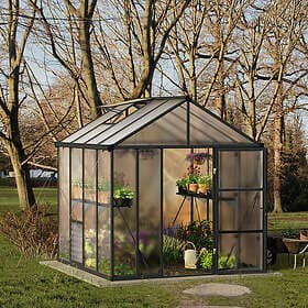 Canopia by Palram Växthus Glory 6.2 m² Mörkgrå 702400