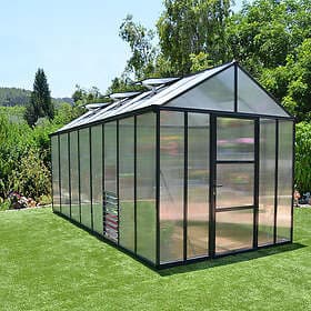 Canopia by Palram Växthus Glory 12.2 m² Mörkgrå 702209