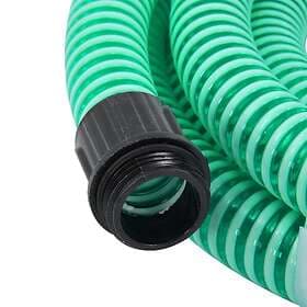 vidaXL Garden Hose with Fittings Brass Green 1.1" 15m PVC