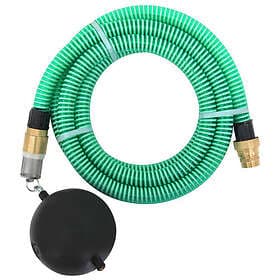 vidaXL Garden Hose with Fittings Brass Green 1.1" 25 m PVC