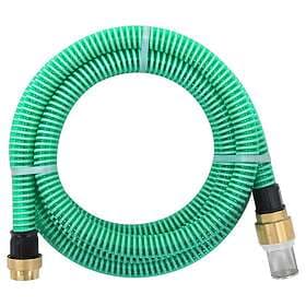 vidaXL Garden Hose with Fittings Brass Green 1.1" 3m PVC