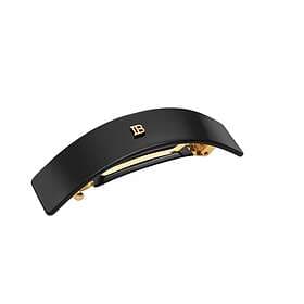 Balmain Cellulose Acetate Barrette pour Cheveux Large Black