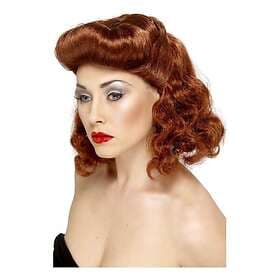 Smiffys Pin-Up Girl Auburn Wig One size