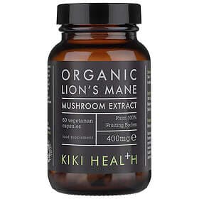 Kiki Health Organic Lion's Mane Extract Mushroom (60 Vegicaps)