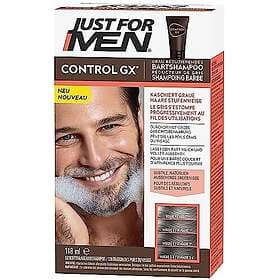 Just For Men Control GX skäggschampo, minskar vitt hår med varje tvätt, för subt