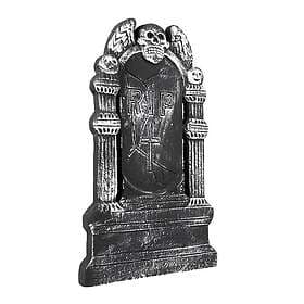 Gravestone with Skull