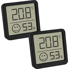 Tfa Dostmann 2er Set digitales Thermo-Hygrometer mit