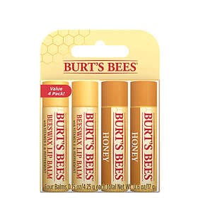 Burt's Bees Beeswax Lip Balm Stick 4-pack