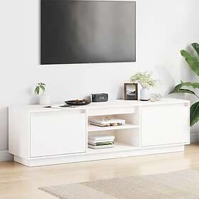 vidaXL TV Stand vit 140x35x40 cm massiv furu 840413