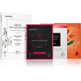 Care KORIKA KOREAN SKIN ROUTINE SET OF 3 ANTI-AGING SHEET MASKS Set (med effekt 