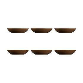 Seltmann Weiden Terra deep Plate Ø21.2 cm 6-pack Earth Brown