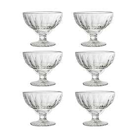 La Rochère Elise Bowl on Foot 40 cl 6-pack Clear