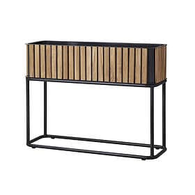 Cane-Line Flower Planter Teak/lava grey 28 x 83 cm