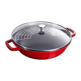 Staub Wok with Glass Lid 30cm