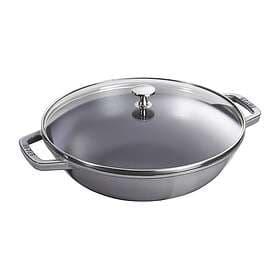 Staub Wok with Glass Lid 37cm