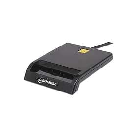 Manhattan 102049 smartcard læser Indendørs USB USB 2.0 Sort