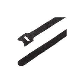 Black StarTech.com 6in Hook and Loop Cable Ties, 50 Pack, , Reusable Cable Strap