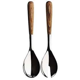 Iittala Piano serveringsbestick 2 pcs Stainless Steel stål-trä