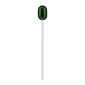Muurla lattesked glas 15.5 cm Green-clear