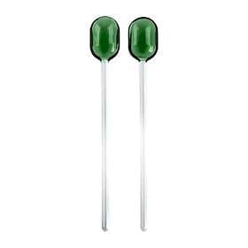 Muurla salladsbestick glas 2-pack Green-clear