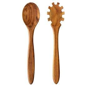 Aida Raw salladsbestick 2 pcs teak Brun