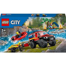 LEGO City 60412 4x4 Fire Truck with Rescue Boat