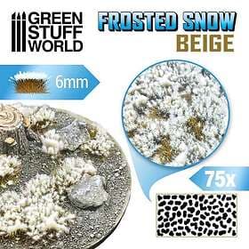 Green Stuff World Tufts 6mm Frosted Snow Beige