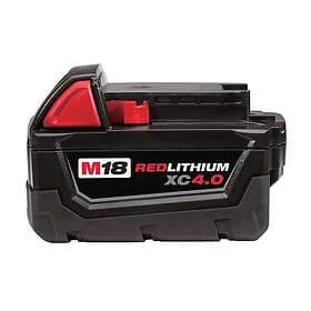 Milwaukee Batteri M18 B4; 18 V; 4.0 Ah; Li-Ion