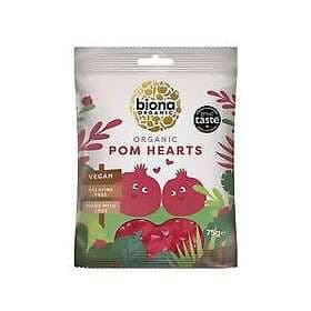 Biona Organic Organic Pomegranate Hearts Gummy Candy Eko 75g
