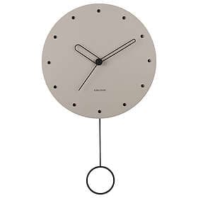 Karlsson Studs Pendulum Wood Warm Gray väggklocka KA5893WG