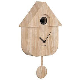 Karlsson Modern Cuckoo väggklocka light wood print KA5964WD