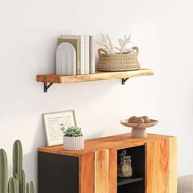 vidaXL Wall Shelf 100x20x3.8 cm Solid Acacia Uneven Edge 370276
