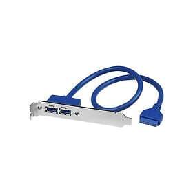StarTech 2 Port USB 3.0 A Female Slot Plate Adapter USB 3.0 motherboard Adapter