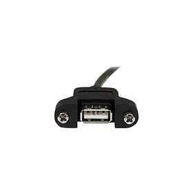 StarTech 3 ft Panel Mount USB Cable A to A F/M Panel Mount USB Extension USB A-F