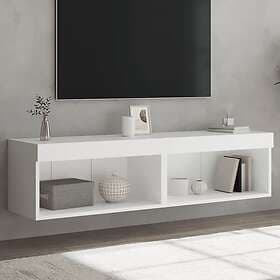 vidaXL TV Stand med LED-belysning 2 st vit 60x30x30 cm 837128