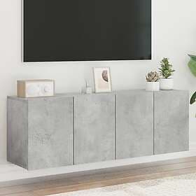 vidaXL Väggmonterad TV Stand 2 st betonggrå 60x30x41 cm 836945